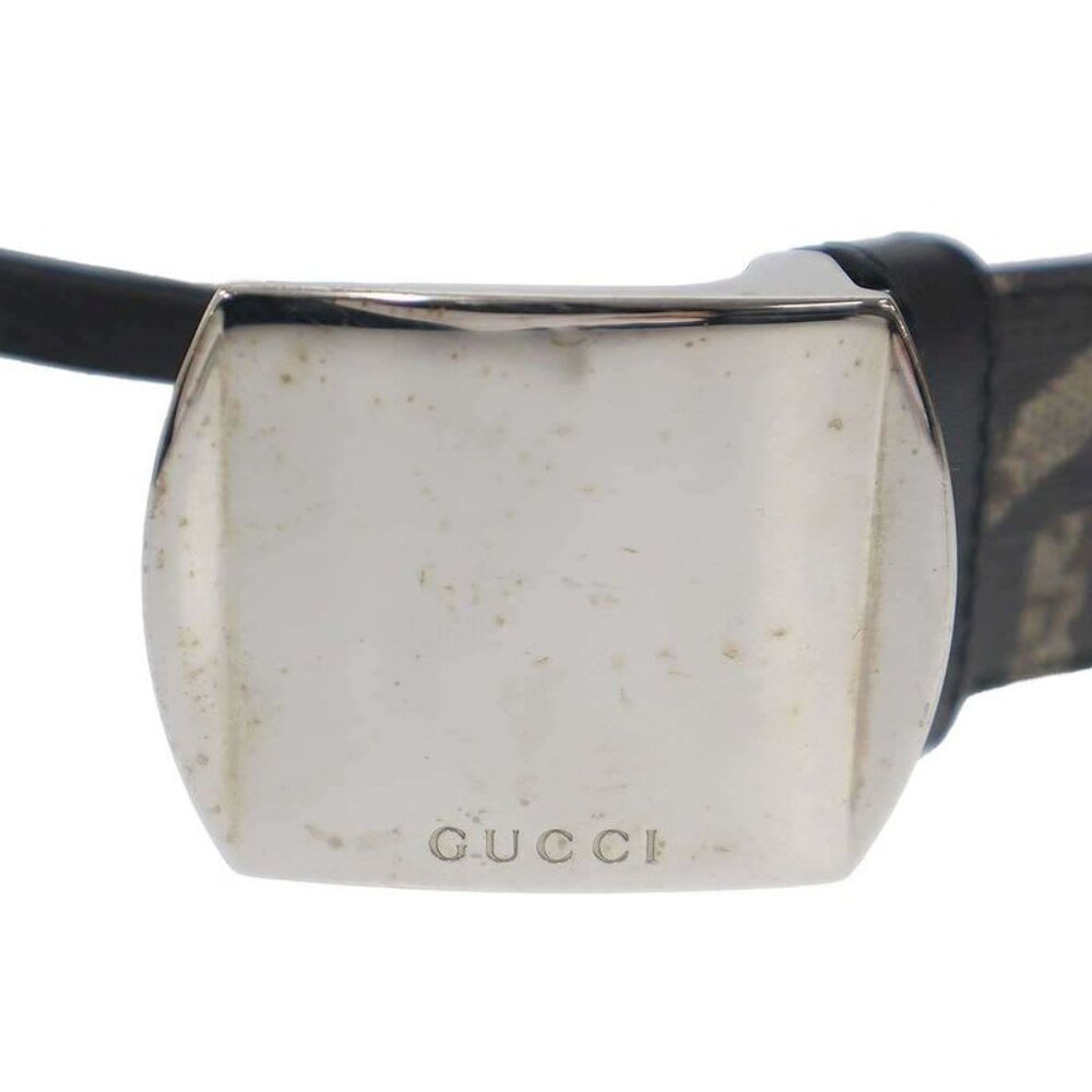 Gucci GG Kaleido Leather Belt Black Beige 95-38 - Picture 3 of 6